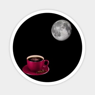 Blood moon coffee Magnet